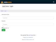 Tablet Screenshot of logoarena.com